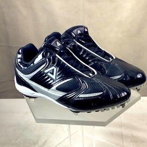 NWOT Men’s Akadema Golf Shoes, Black and White Patent Leather Size 11.5